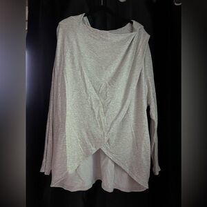 Athleta Gray Long Sleeve Asymmetrical Tunics